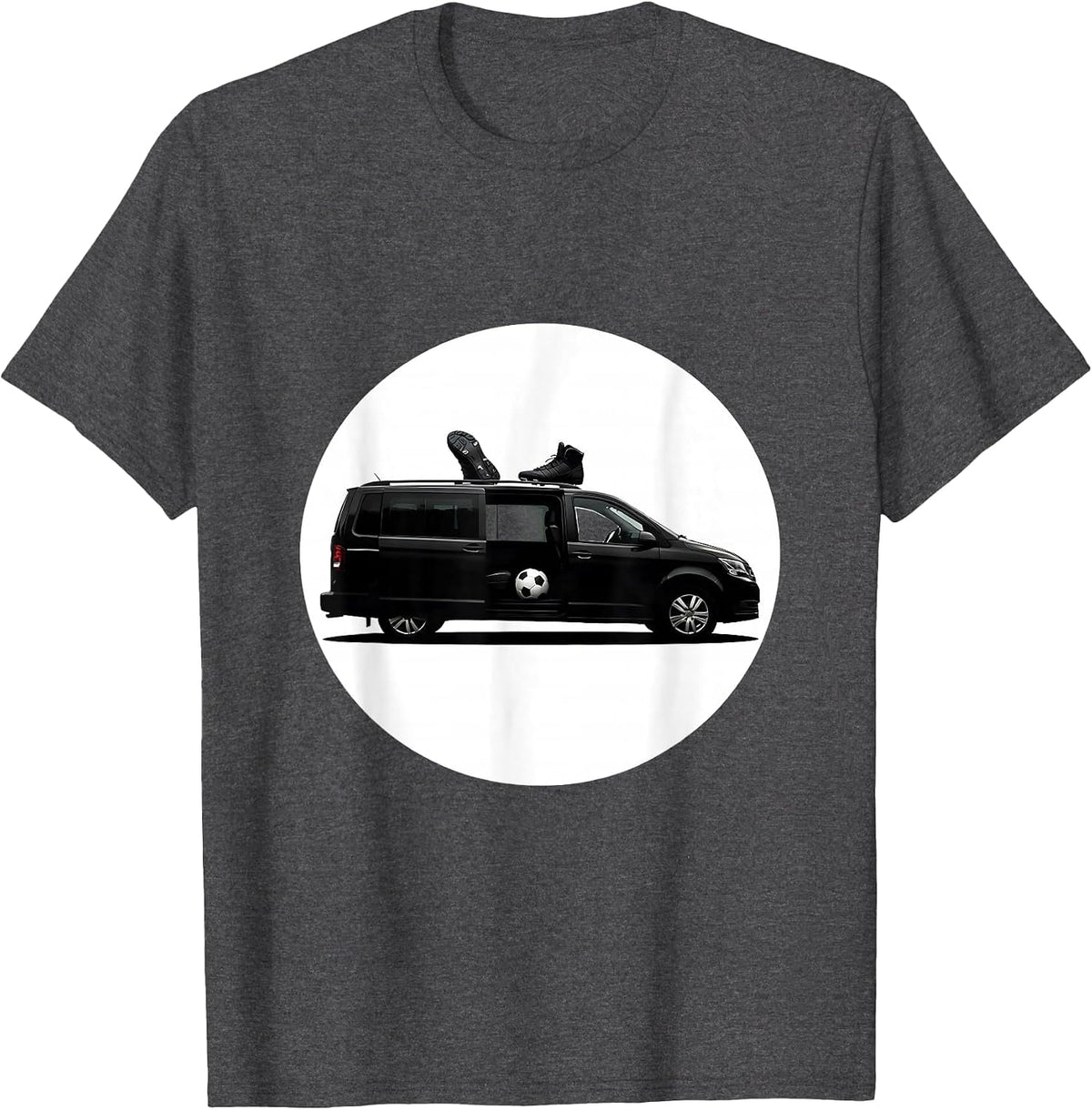Men's Soccer Dad Overloaded Minivan Graphic T-Shirt - Dark Heather Grey
