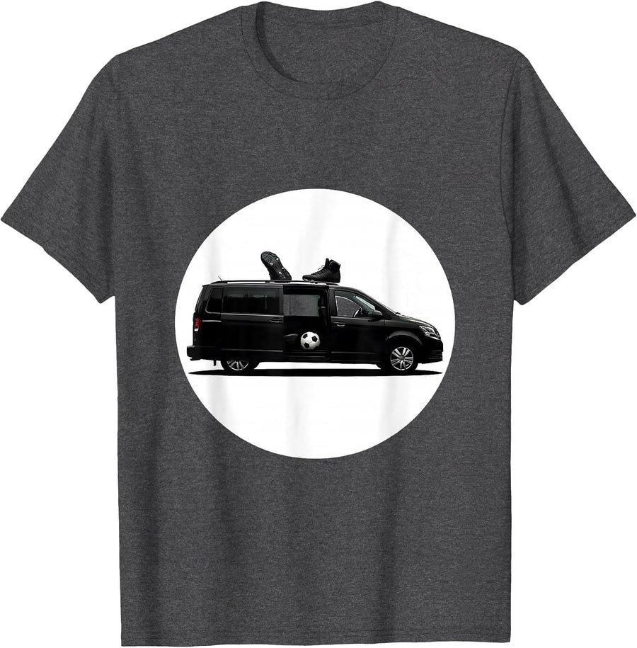Men's Soccer Dad Overloaded Minivan Graphic T-Shirt - Dark Heather Grey