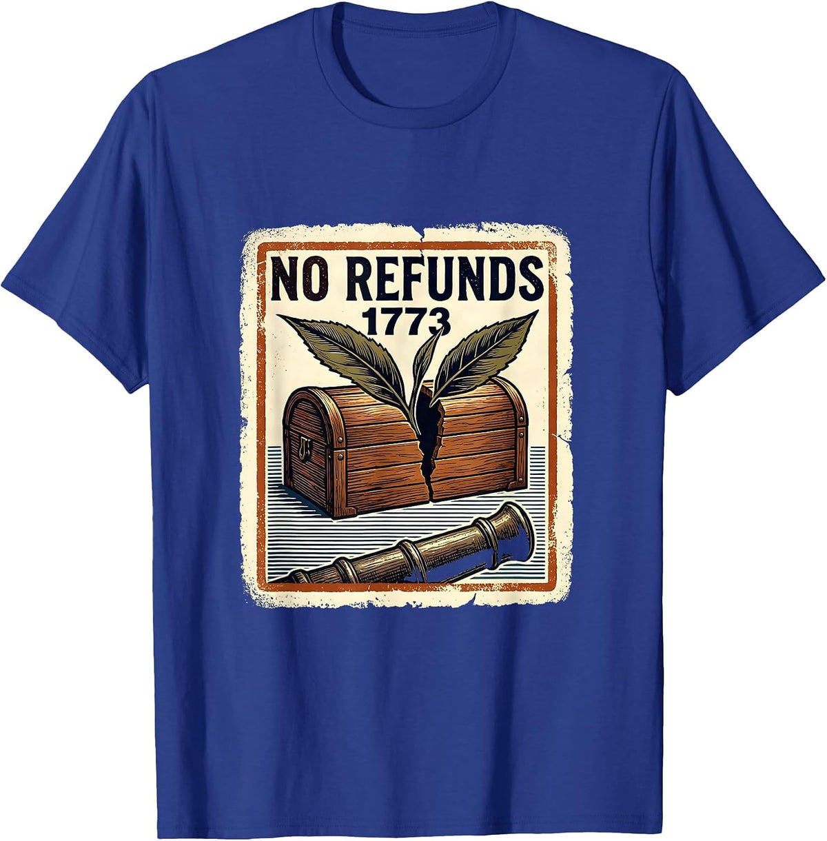 No Refunds, 1773 Funny History Teacher 4th Of July T-Shirt - Royal Blue