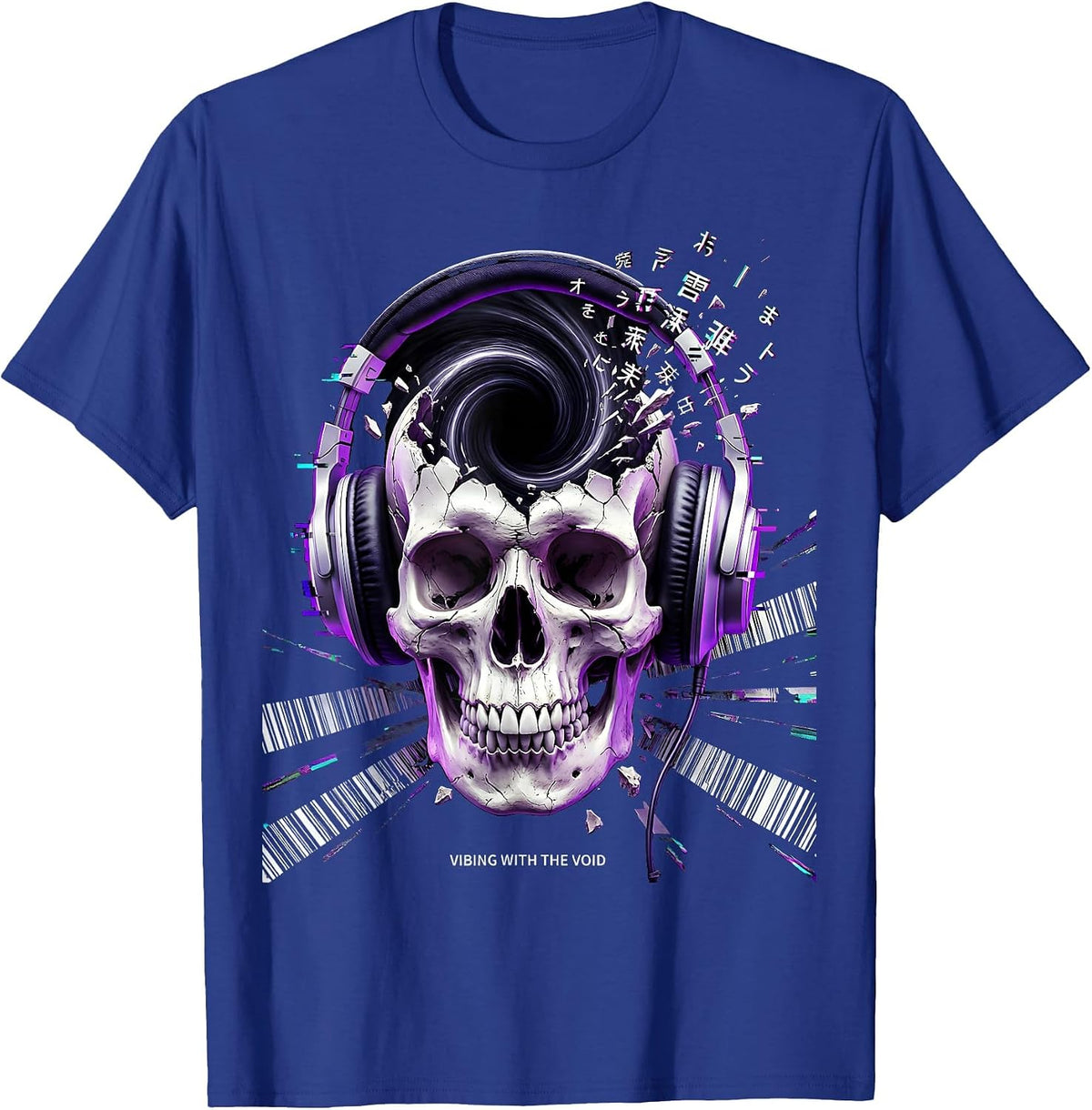 Vibing With the Void Dark Humor Design T-Shirt - Royal Blue