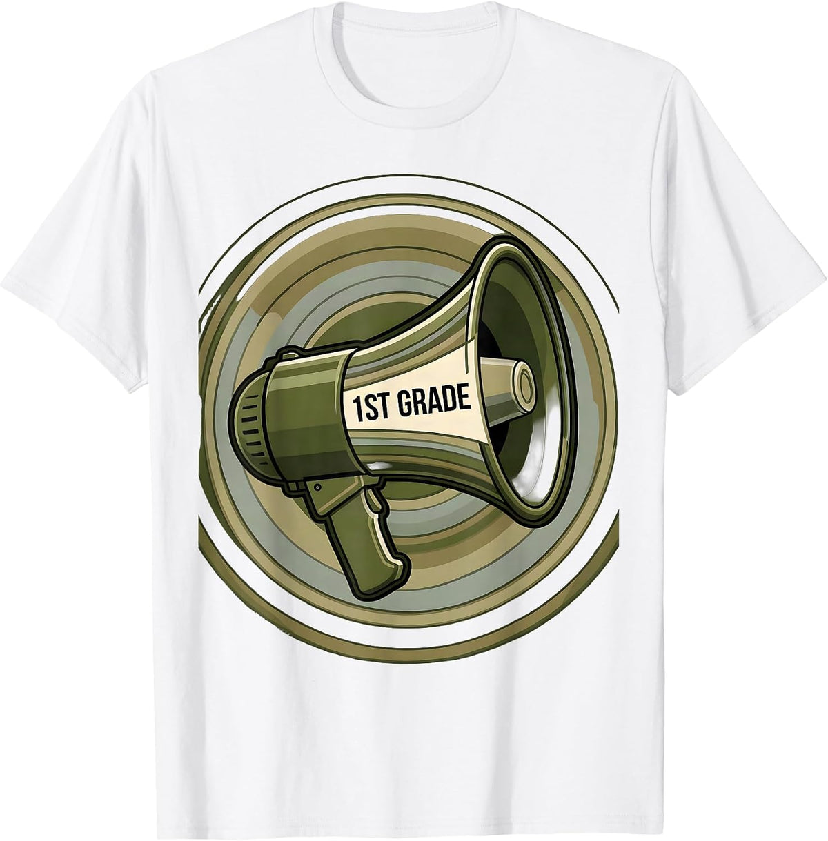 1st Grade Camo Back To School Boy Teacher Grade Level T-Shirt - White