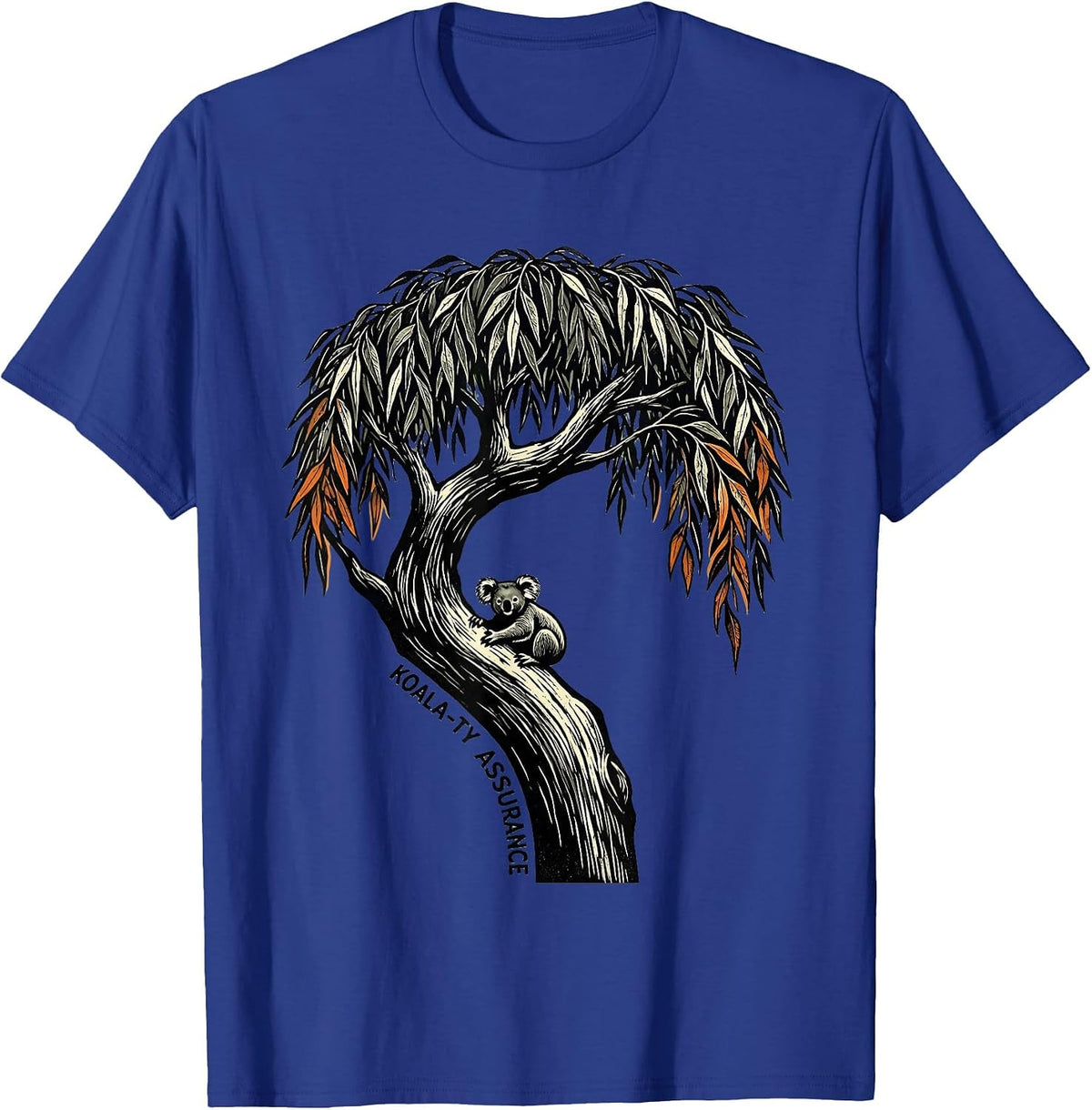 Men's Koala-ty Assurance Cute Koala Pun Animal Lover Humor T-Shirt - Royal Blue