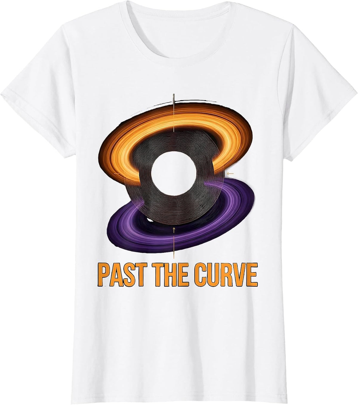 Past the Curve Astrophysics Science Education T-Shirt - White