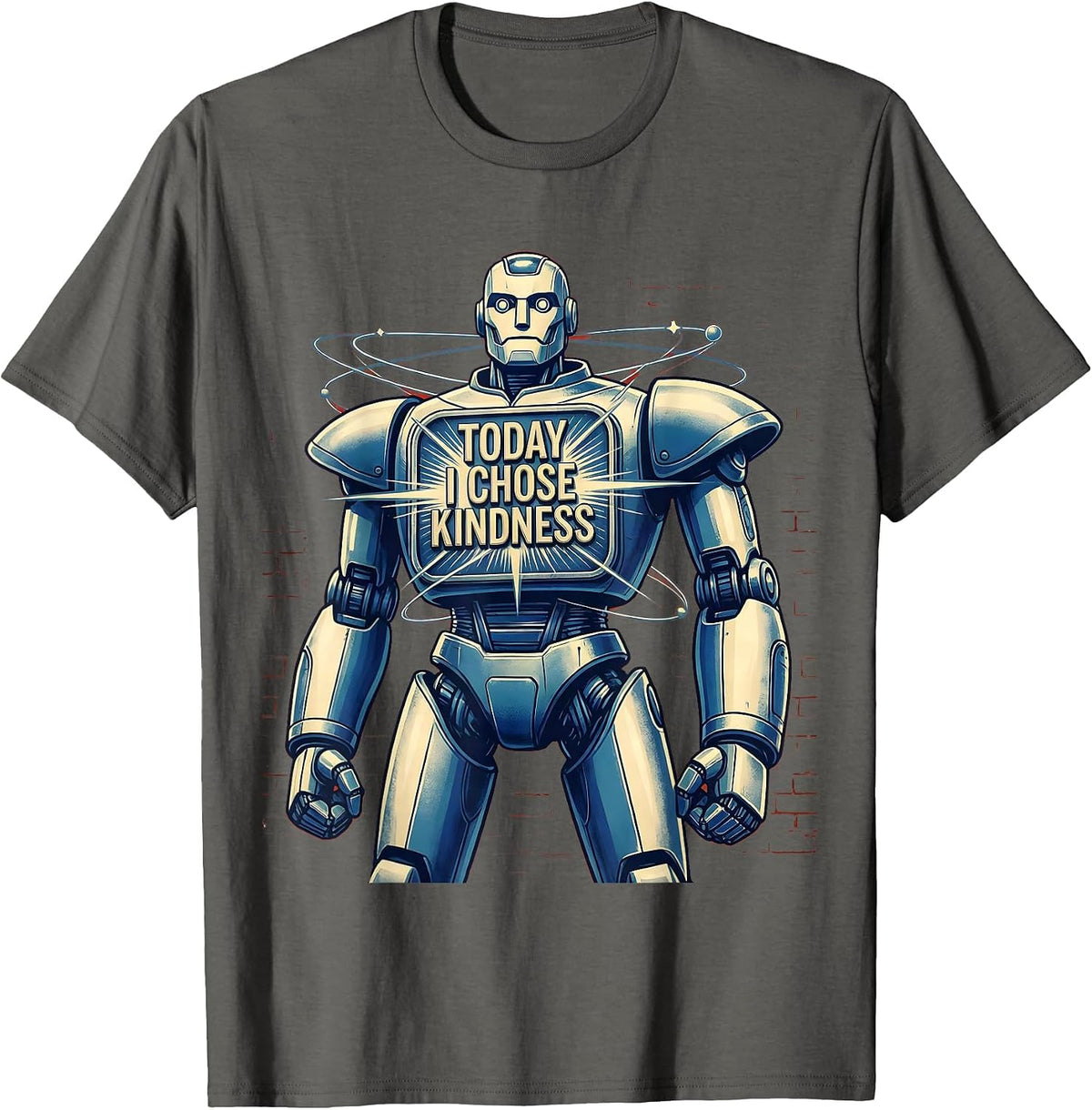 Today I Chose Kindness Positive Mindset Design T-Shirt - Asphalt Grey
