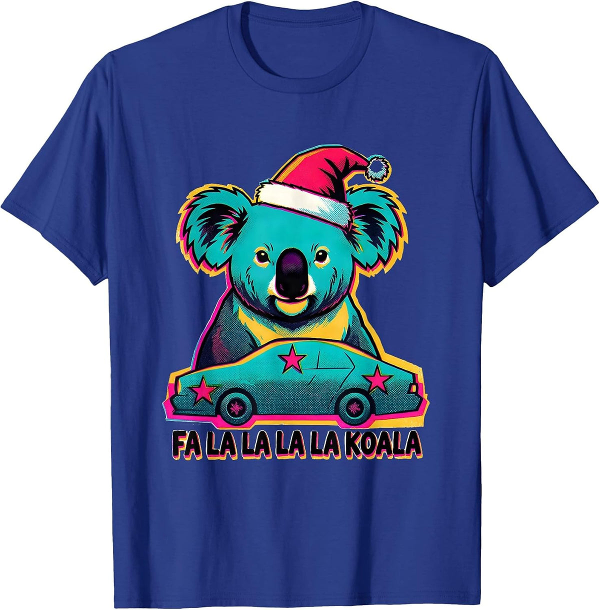 Men's Fa La La La La Koala Funny Koala Lover Australian Animal T-Shirt - Royal Blue
