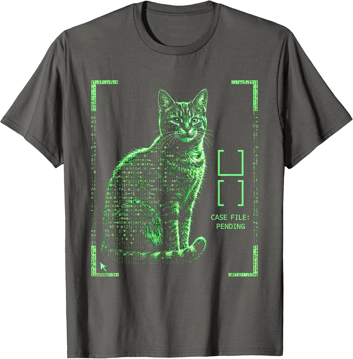 Case File: Pending Funny Quantum Physics Science Geek Humor T-Shirt - Asphalt Grey