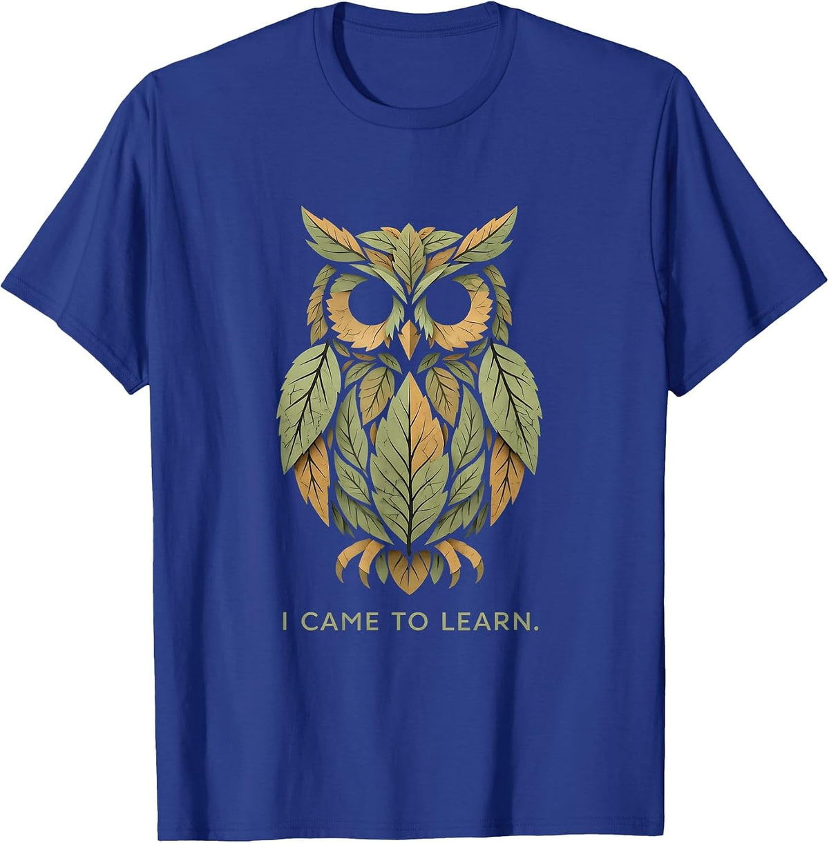 I Came To Learn First Day of Kindergarten Design T-Shirt - Royal Blue