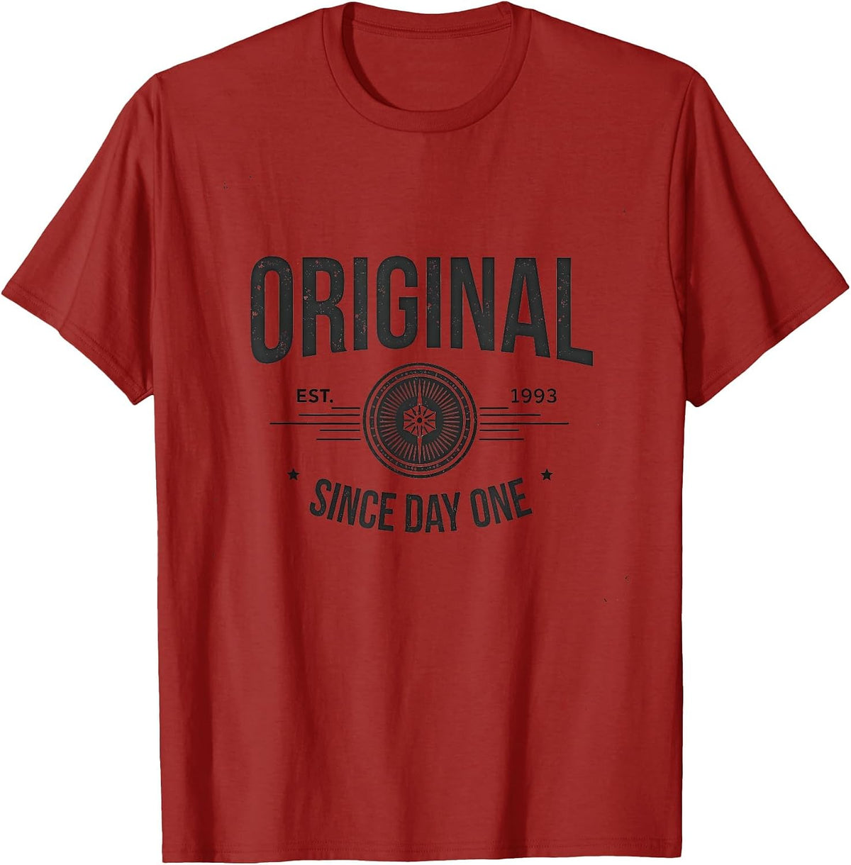 Original Since Day One Vintage 1985 Mens Design T-Shirt - Cranberry Red
