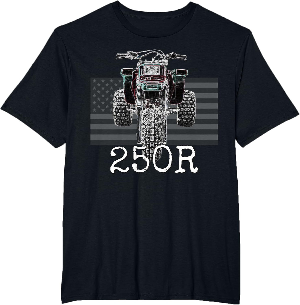 1985 Vintage Retro Three Wheeler ATV ATC 250R T-Shirt - Black