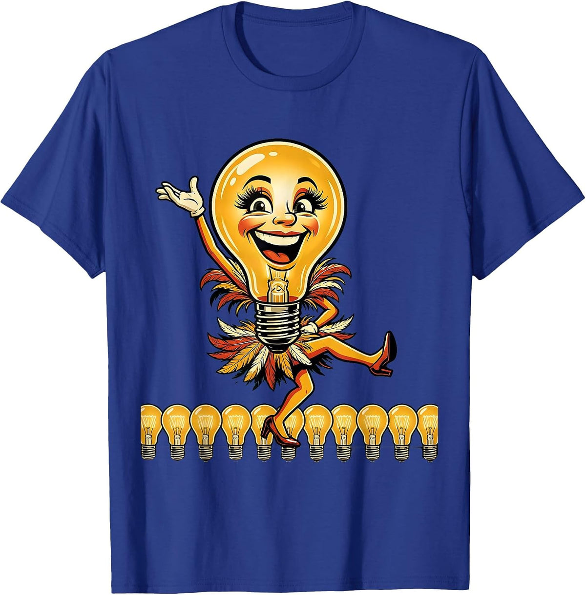 Men's In My Showgirl Era Stage Footlights Dancer T-Shirt - Royal Blue