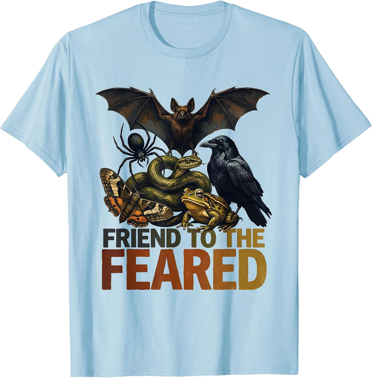 Men's Friend To The Feared Sentimental Misunderstood Creatures T-Shirt - Baby Blue