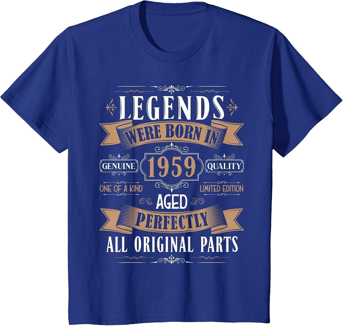 Legends Born in 1959 67th Birthday 67 Years Old Bday Men T-Shirt - Royal Blue