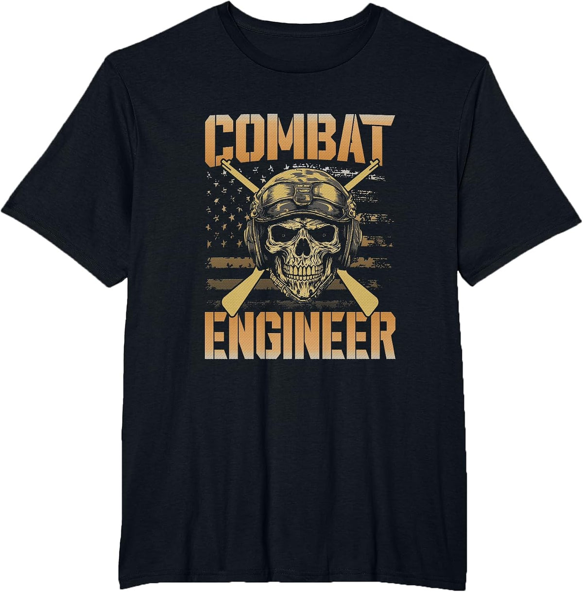 Battle Engineer Day of Veterans Use War Veteran T-Shirt - Black