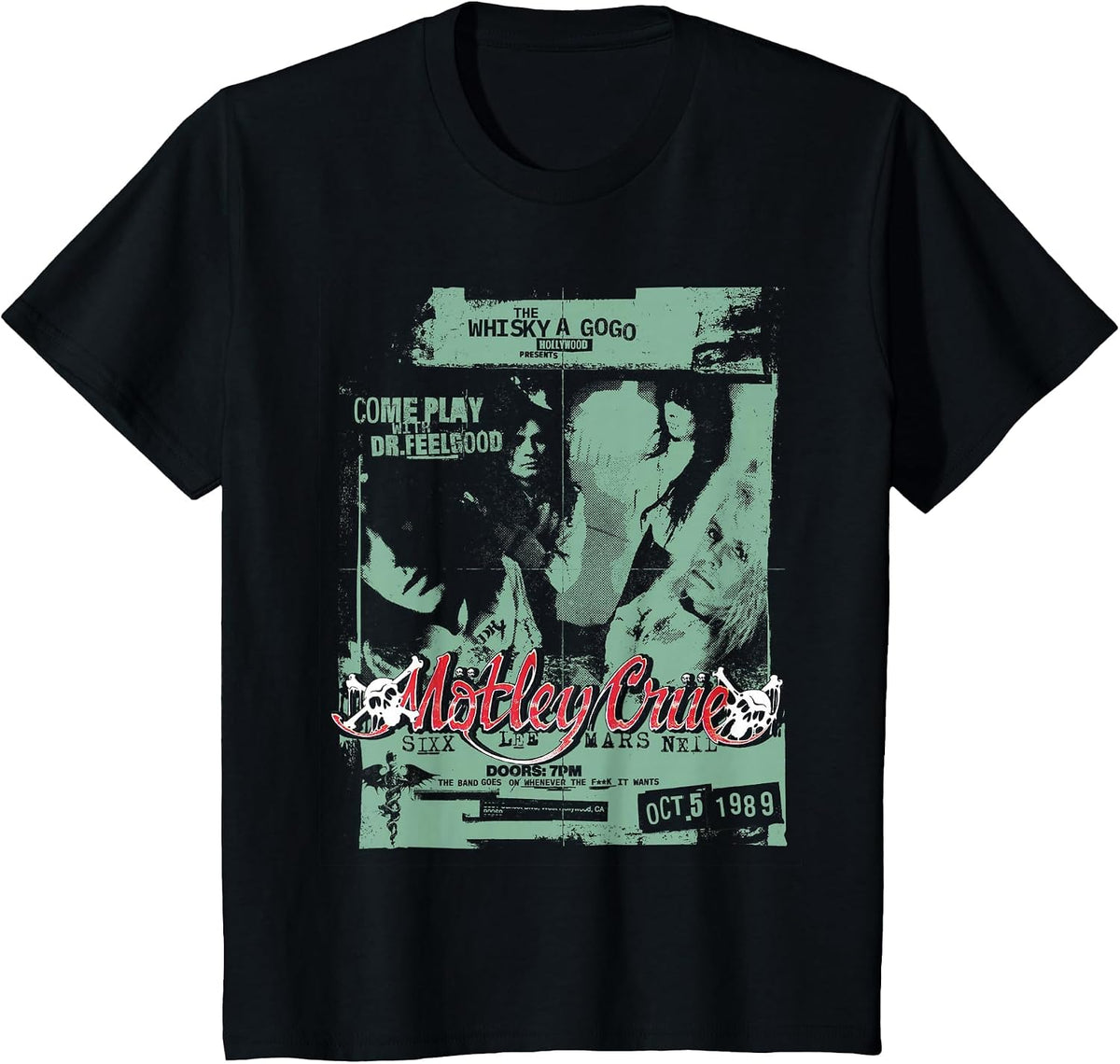 Mötley Crüe Whiskey Hand T-Shirt - Black