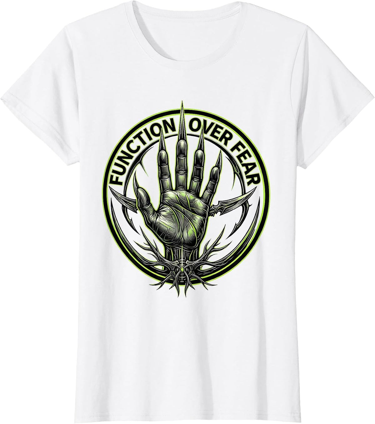 Function Over Fear Occupational Therapy Design T-Shirt - White