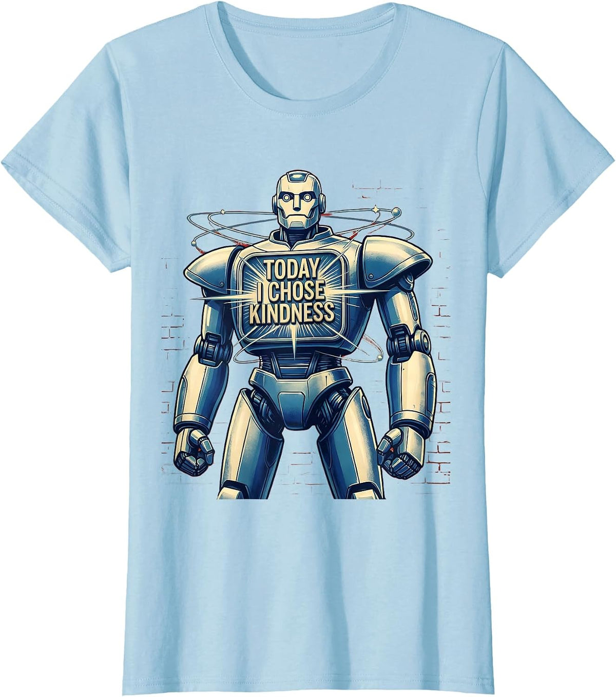 Today I Chose Kindness Positive Mindset Design T-Shirt - Baby Blue