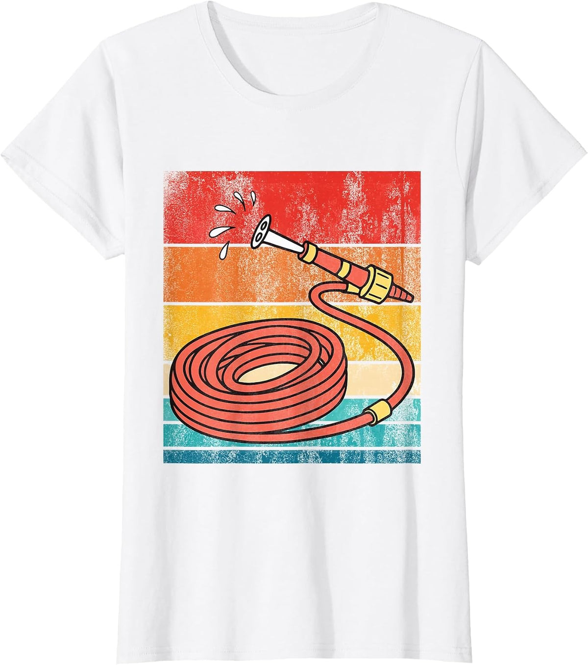 Fire Hose Vintage T-Shirt - White