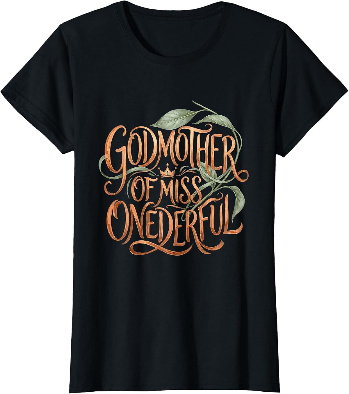 Godmother of Miss Onederful Boho Family First One-Derful T-Shirt - Black