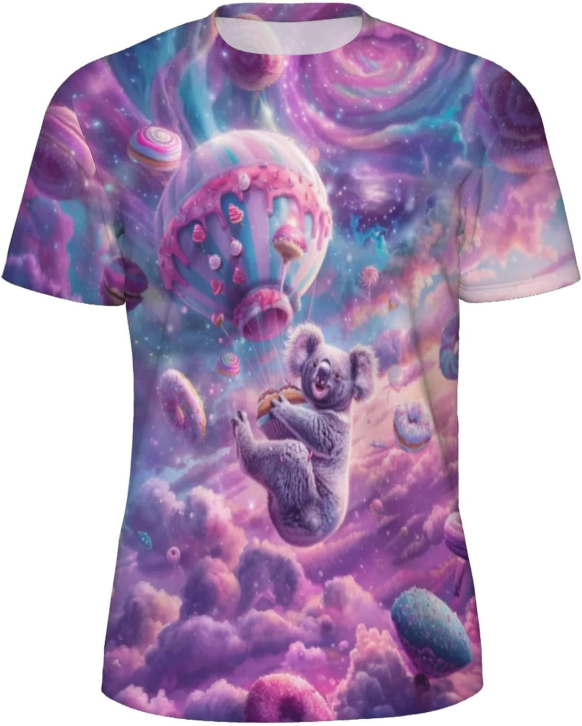 3D Pattern Printed T-Shirt Design Short Sleeve Tee Men's Graphic Top Casual Wear Cool Unique Gift - Koala Donuts20
