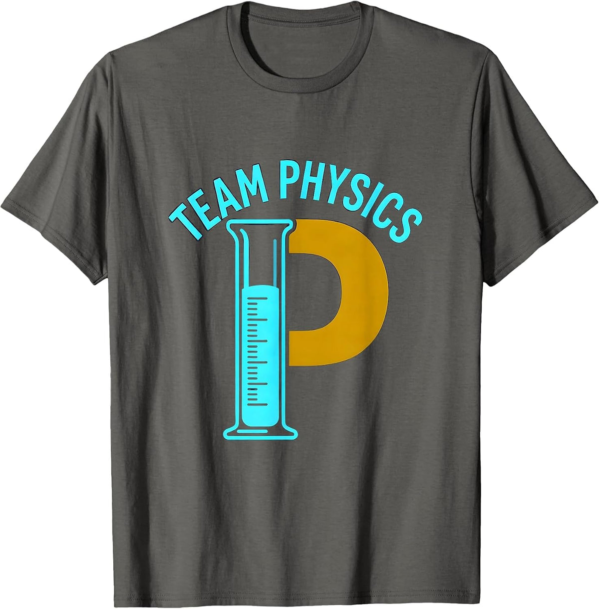 Men's Team Physics STEAM Teacher Science Tech STEM Pride T-Shirt - Asphalt Grey