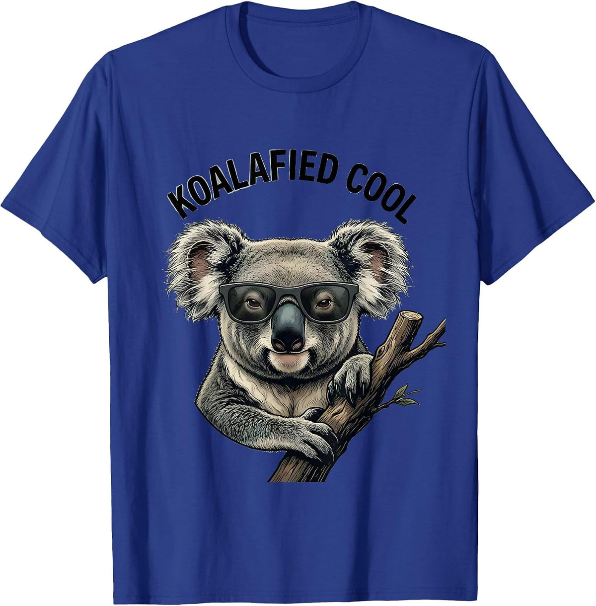 Men's Koalafied Cool Funny Animal Lover Sunglasses Wildlife T-Shirt - Royal Blue