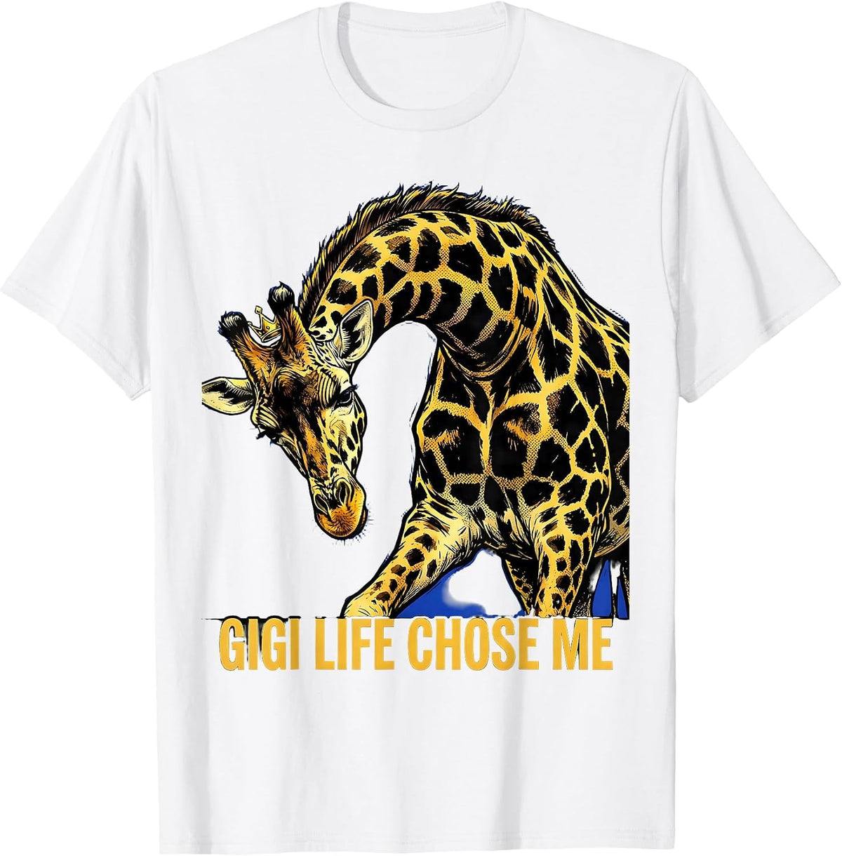 Men's Gigi Life Chose Me Proud Grandma Design T-Shirt - White