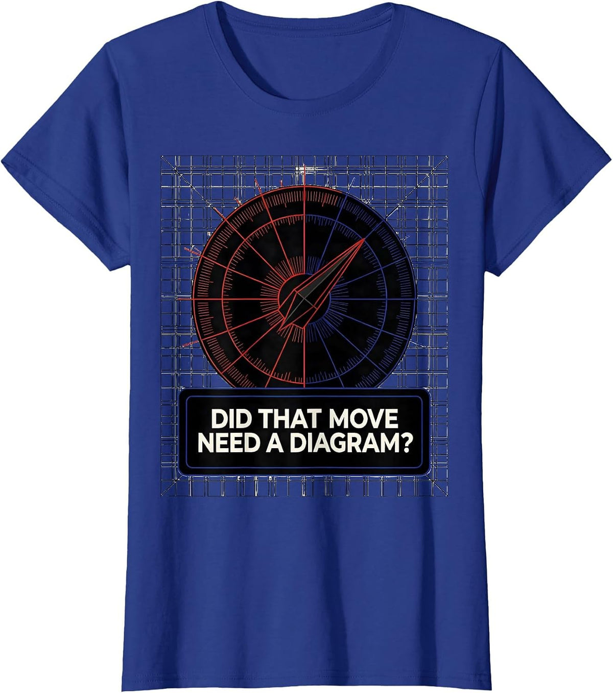 Women's Did That Move Need A Diagram? Funny Board Game Night Host T-Shirt - Royal Blue