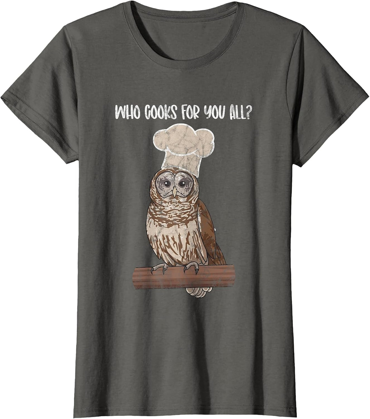Who Cooks for You All owl Lovers T-Shirt - Asphalt Grey