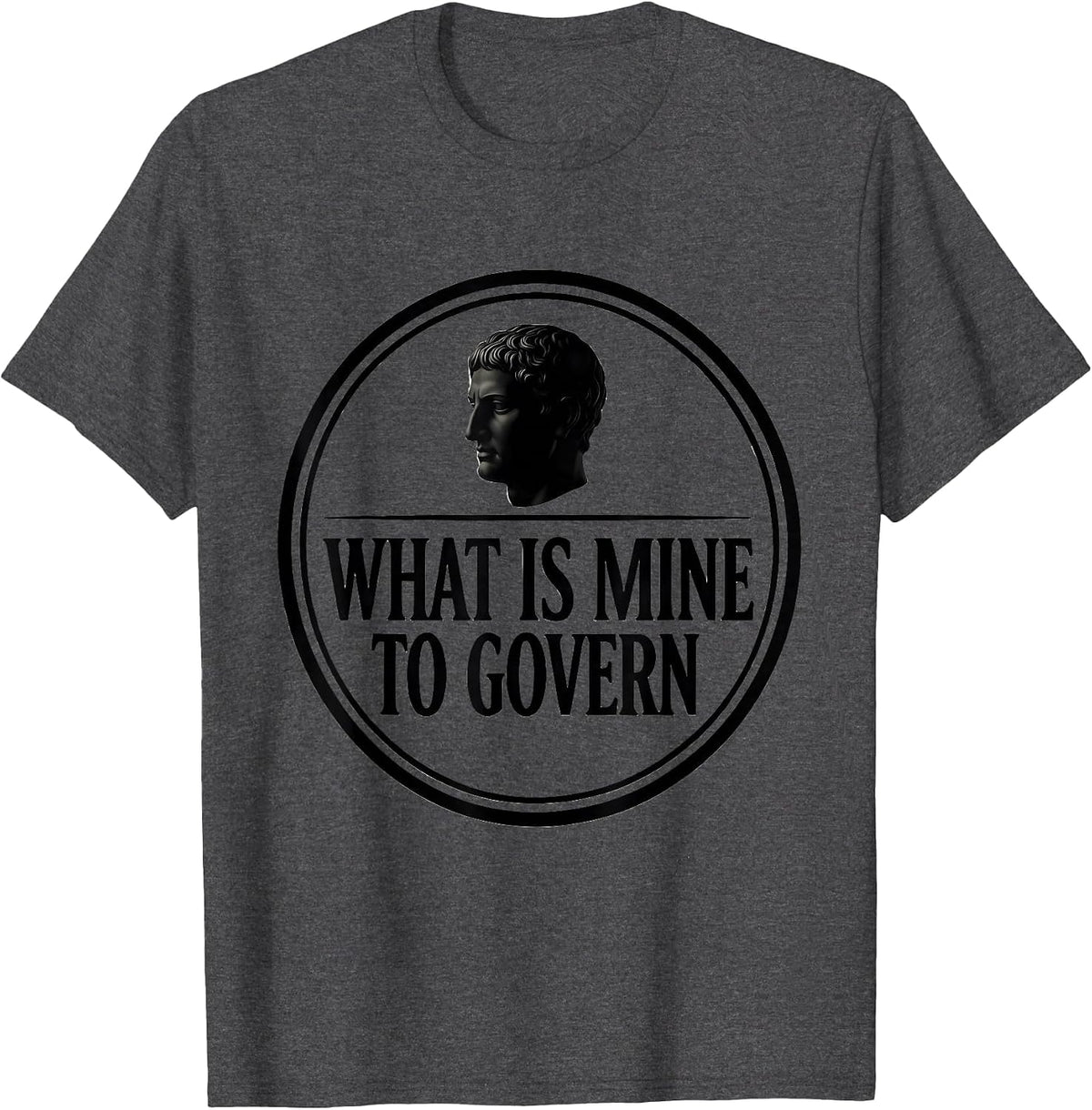 What Is Mine To Govern Stoic Philosophy Marcus Aurelius T-Shirt - Dark Heather Grey