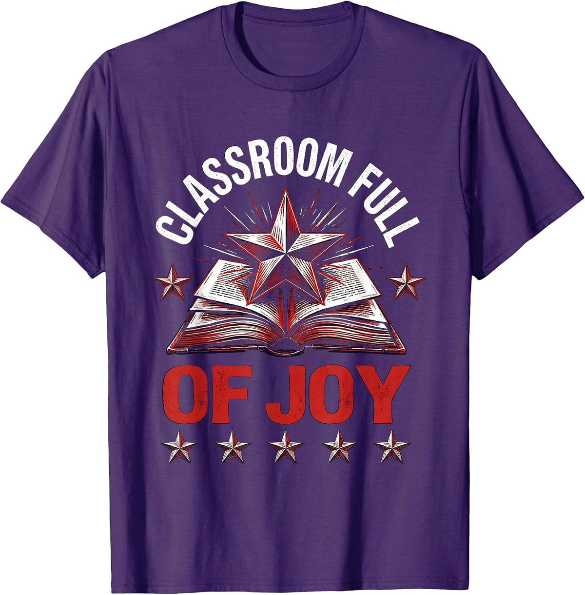 Classroom Full of Joy Pre-K Teacher Design T-Shirt - Purple