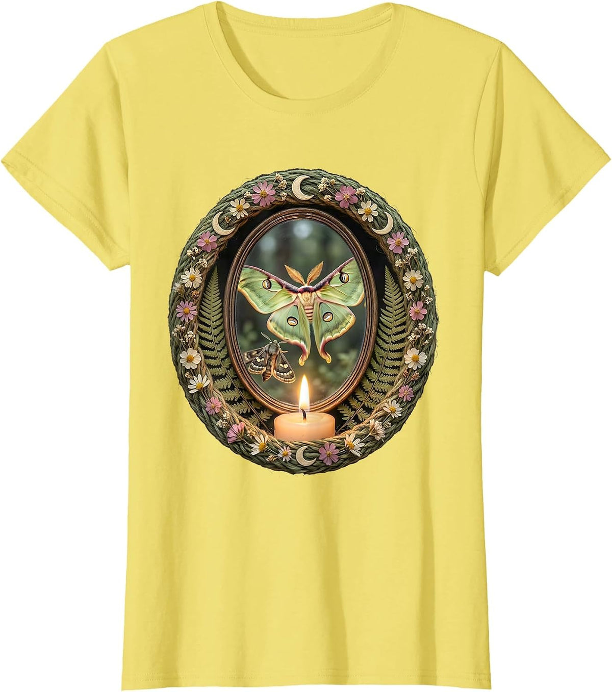 Suicide Awareness Mirror Reflection Strength Design T-Shirt - Lemon Yellow