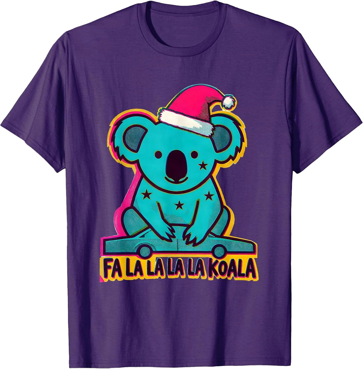 Fa La La La La Koala Funny Koala Lover Australian Animal T-Shirt - Purple