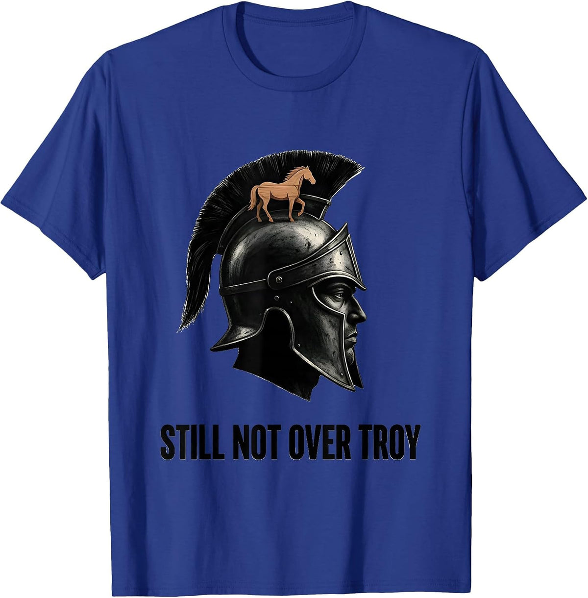 Men's Still Not Over Troy Funny History Teacher History Buff Gift T-Shirt - Royal Blue