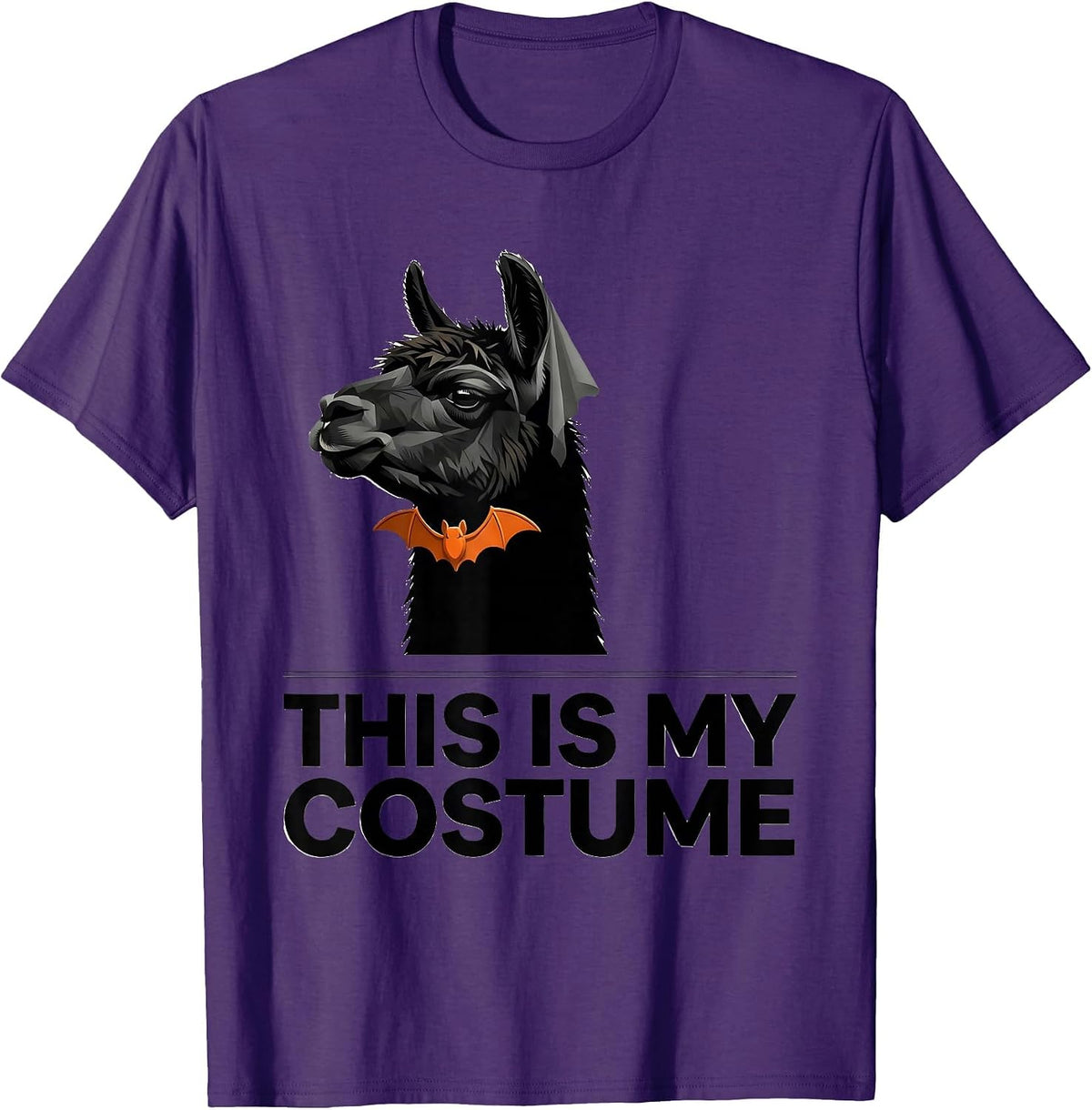 Men's This Is My Costume Funny Llama Alpaca Halloween Party T-Shirt - Purple