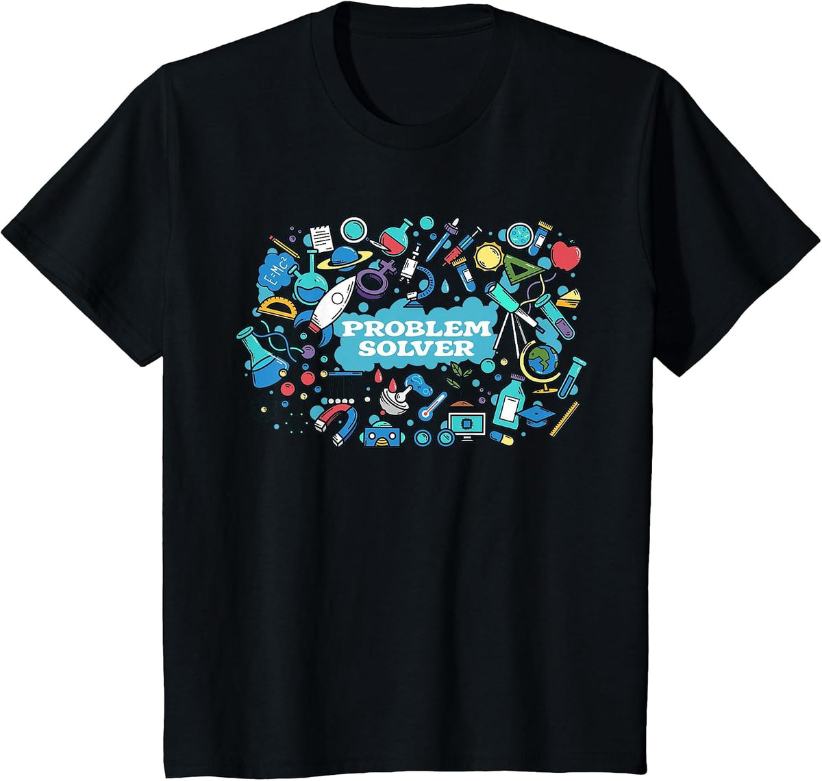 Problem Solver Troubleshooter Solution Finder Engineer T-Shirt - Black