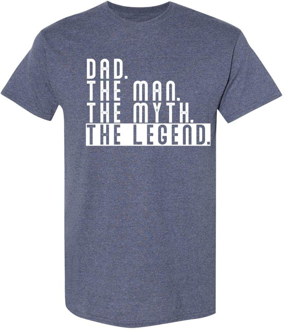 Kropsis Dad. The Man. Myth. Legend. Men's T-Shirt - Heather Navy