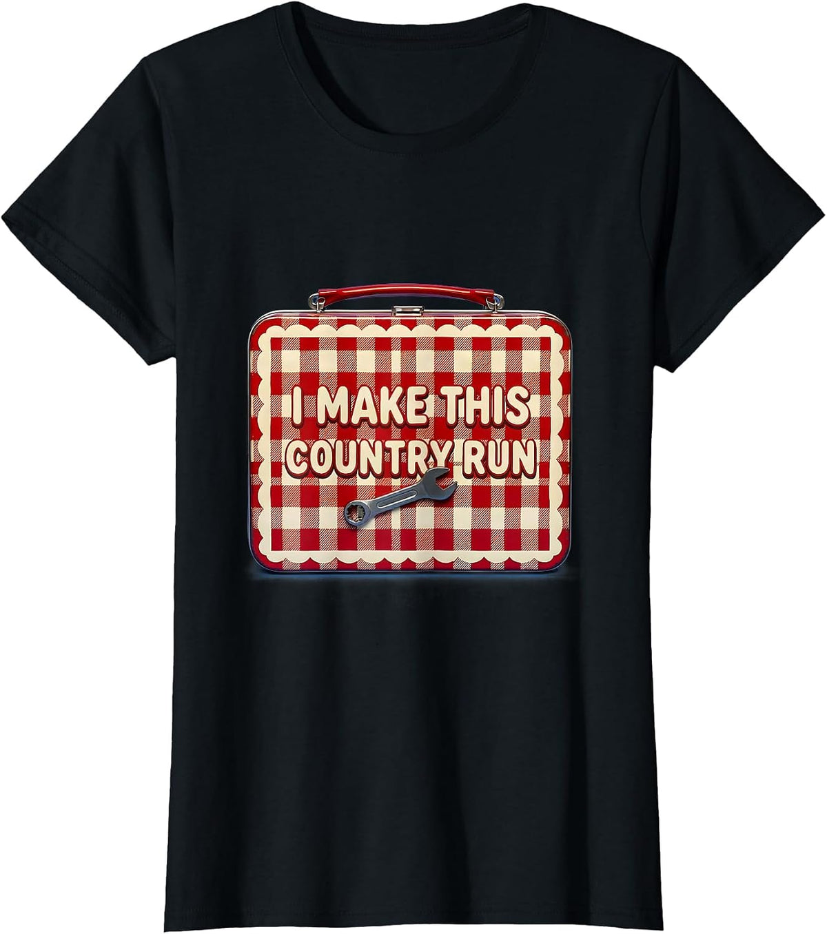 I Make This Country Run Blue Collar Pride T-Shirt - Black