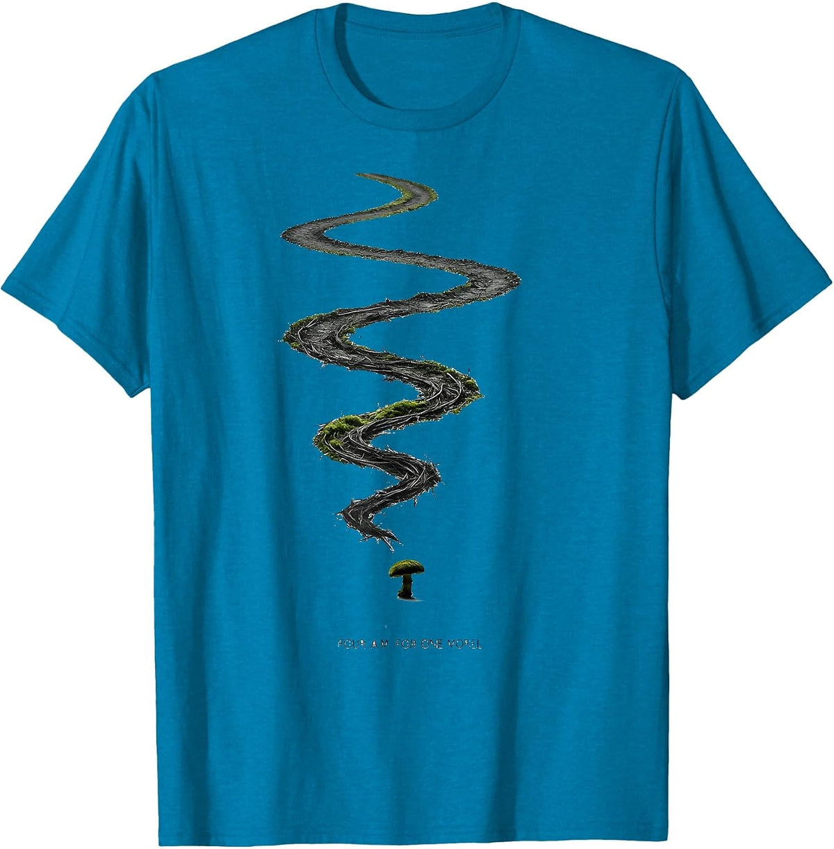 Four A.M. For One Morel Funny Mushroom Foraging Morel Hunter T-Shirt - Sapphire Blue