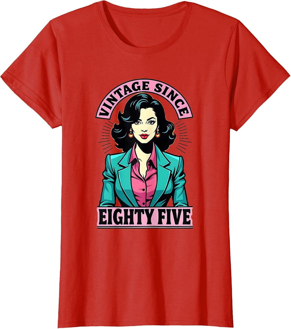 Vintage Since Eighty Five 1985 Born Design T-Shirt - Red