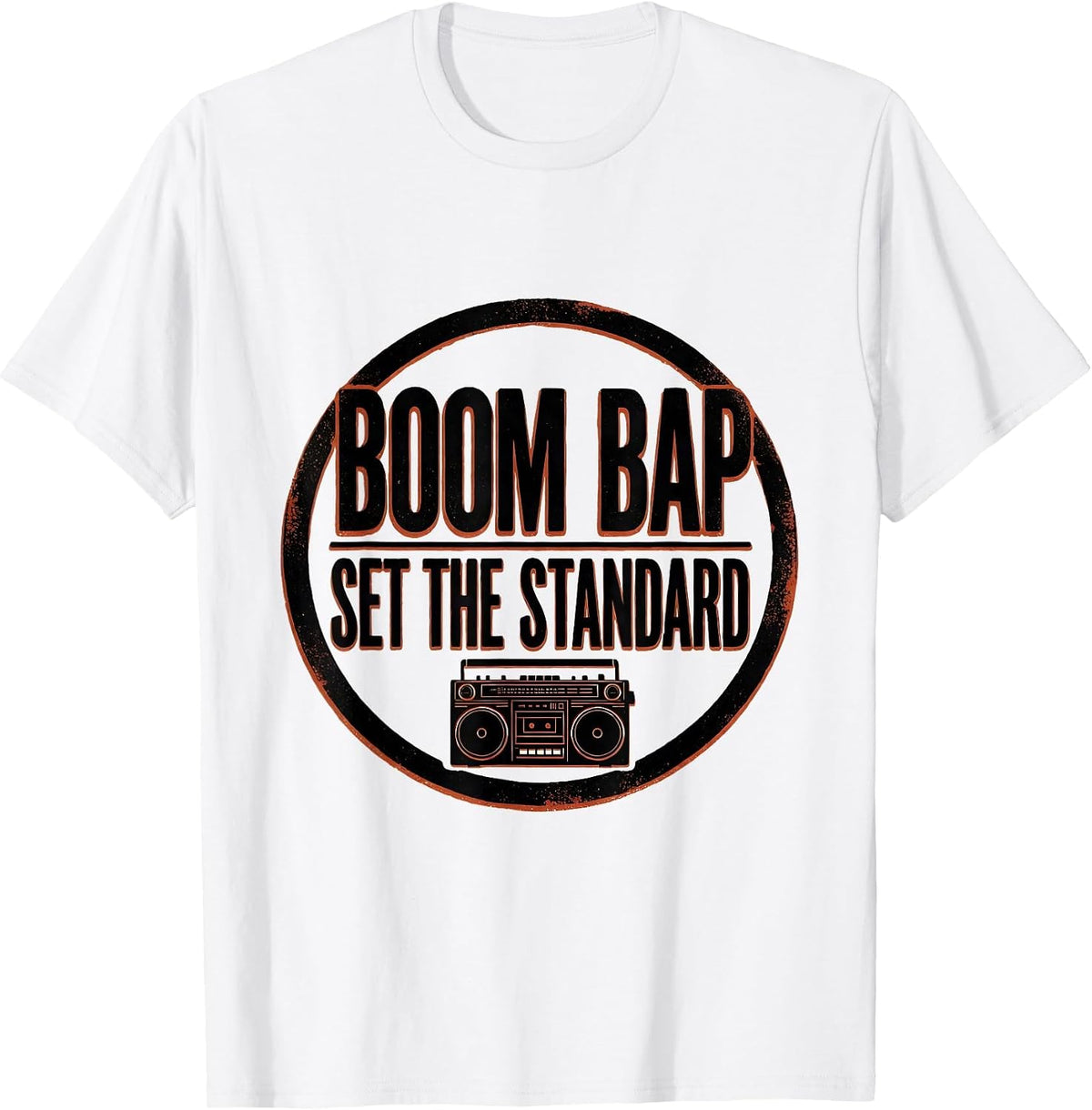 Men's Boom Bap Set The Standard Vintage Rap Lyric Quote 90s T-Shirt - White