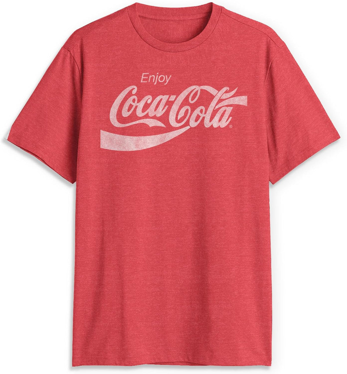 Coca-Cola Men's Eighties Coke Short Sleeve T-Shirt - Red Heather