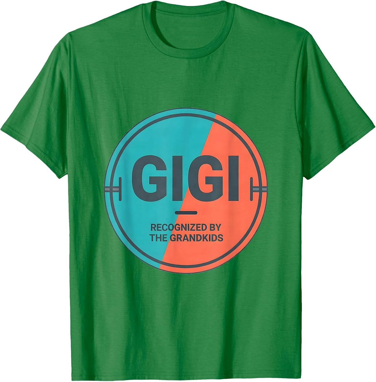 Men's Gigi Recognized By The Grandkids Funny Grandma Humor T-Shirt - Kelly Green