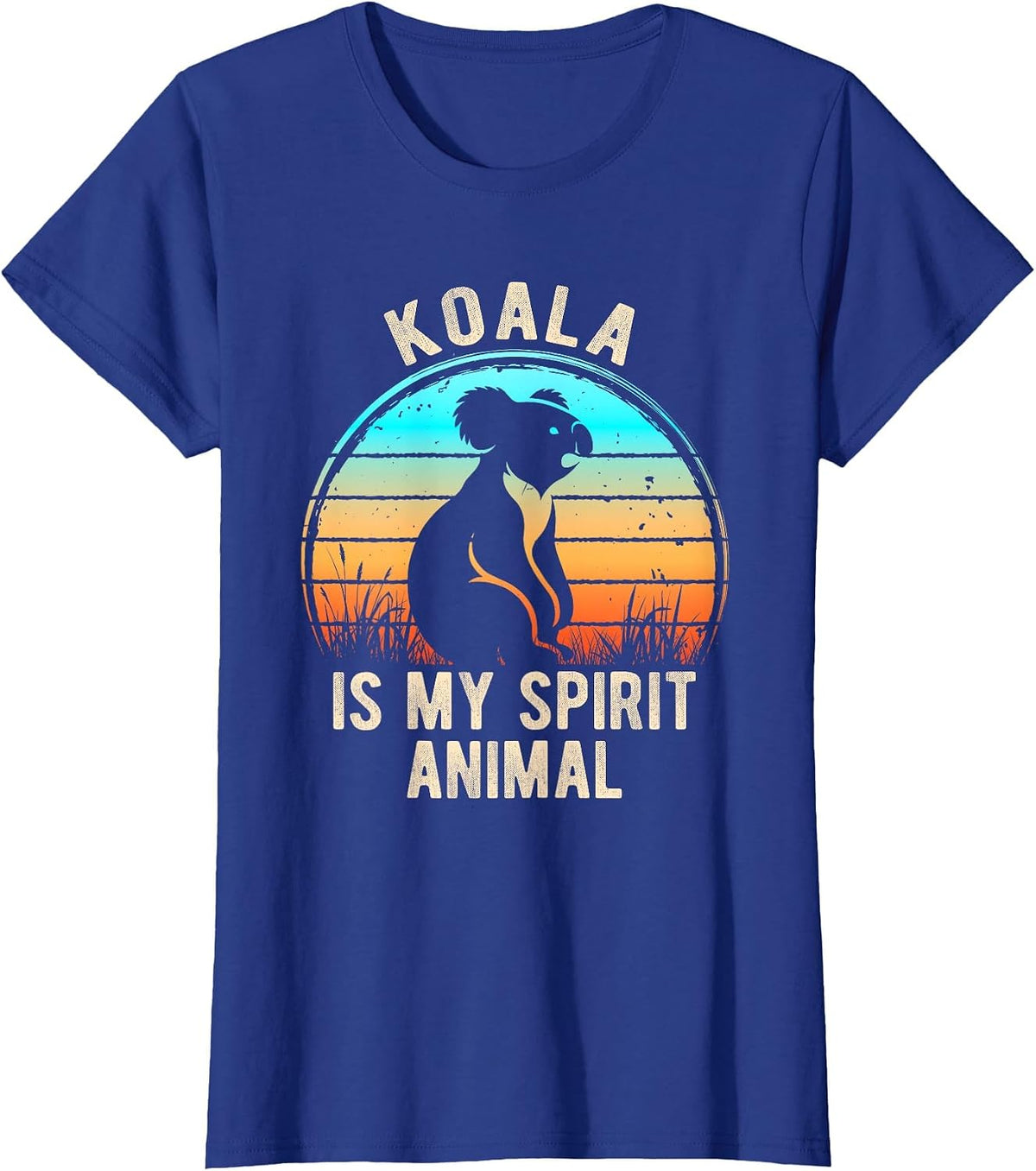 Koala is My Spirit Animal Australia Retro Nature T-Shirt - Royal Blue