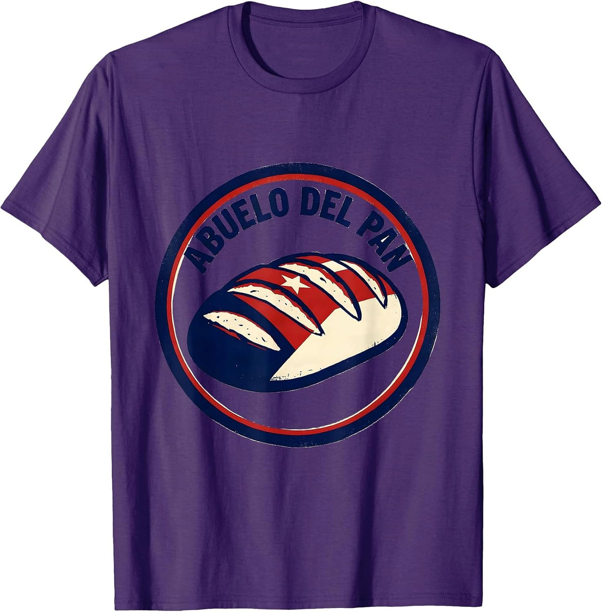 Abuelo Del Pan Cuban Heritage Family Humor T-Shirt - Purple