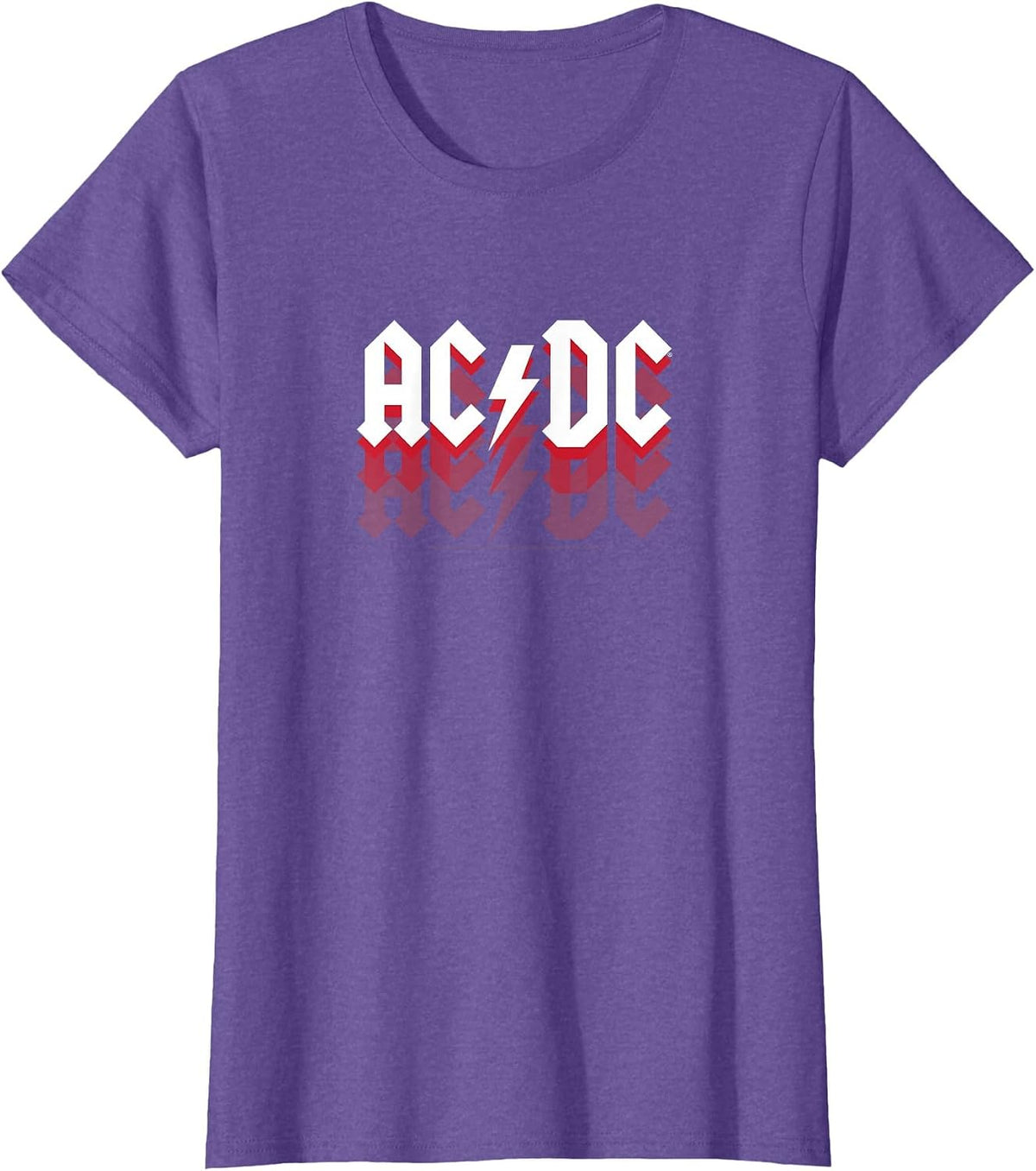 ACDC - Logo Fade T-Shirt - Purple Heather