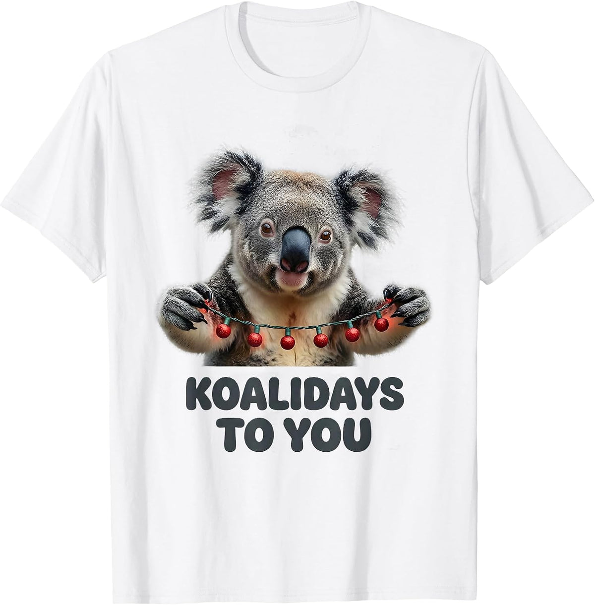 Men's Koalidays To You Funny Koala Pun Animal Lover Gift T-Shirt - White