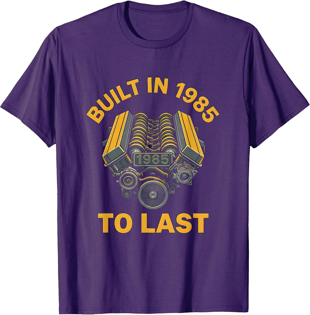 Built in 1985 to Last Vintage Birthday Design T-Shirt - Purple