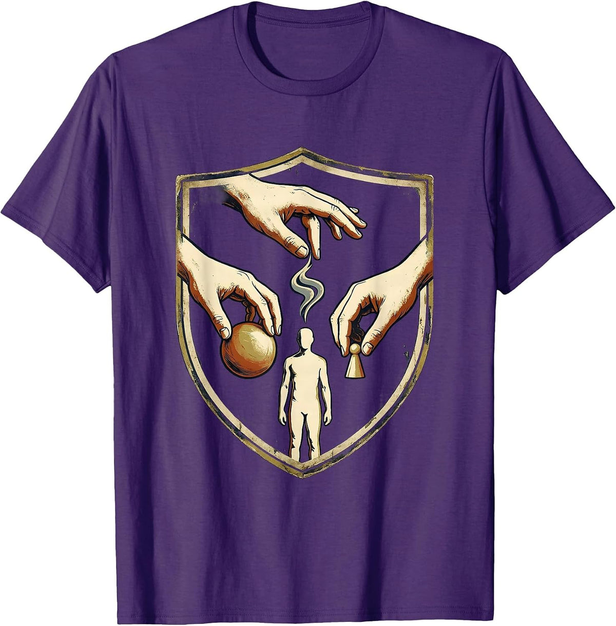 Vintage Therapy Team Shield Rehab Squad Physical Therapy T-Shirt - Purple