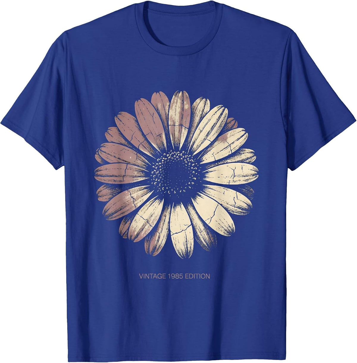 Vintage 1985 Edition Classic Birth Year Design T-Shirt - Royal Blue