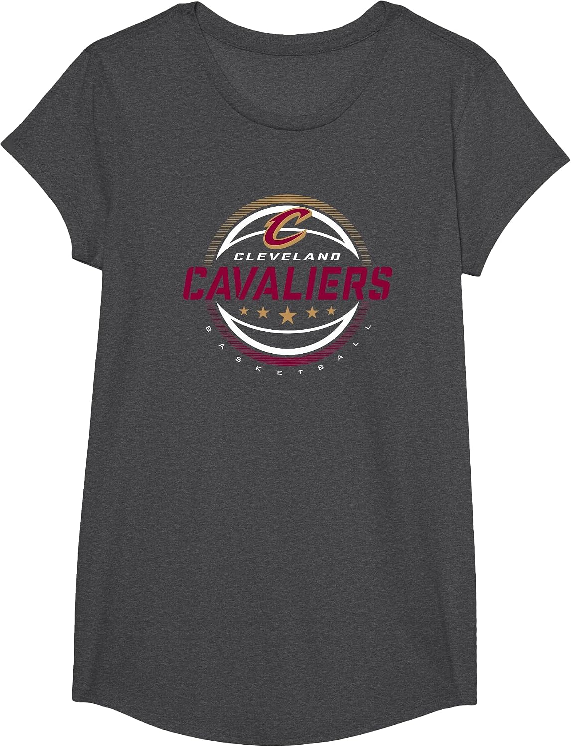 NBA Cleveland Cavaliers The Rock T-Shirt - Girls Dark Heather Grey
